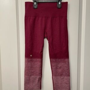 Lululemon Athletica Burgundy Leggings